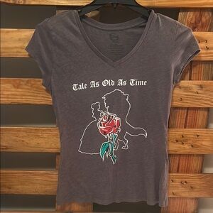 Disney Gray Beauty and the Beast Women's Top